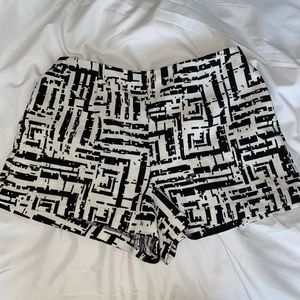 F21 Black & White Shorts